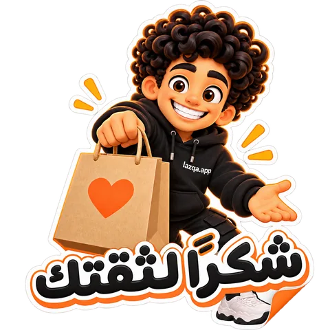 استيكر لشخصية لزقة ومكتوب عليه «شكرًا لثقتك»